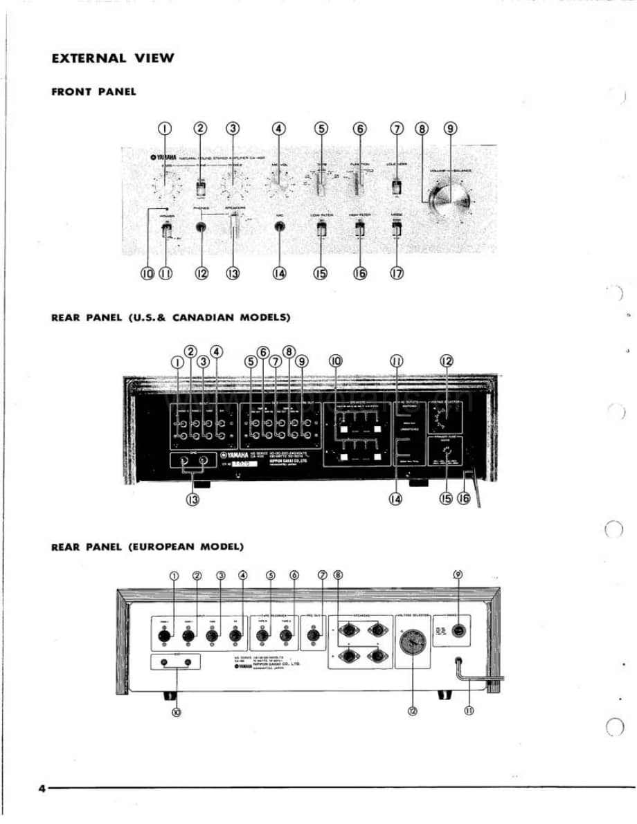 Yamaha-CA-400-Service-Manual电路原理图.pdf_第3页