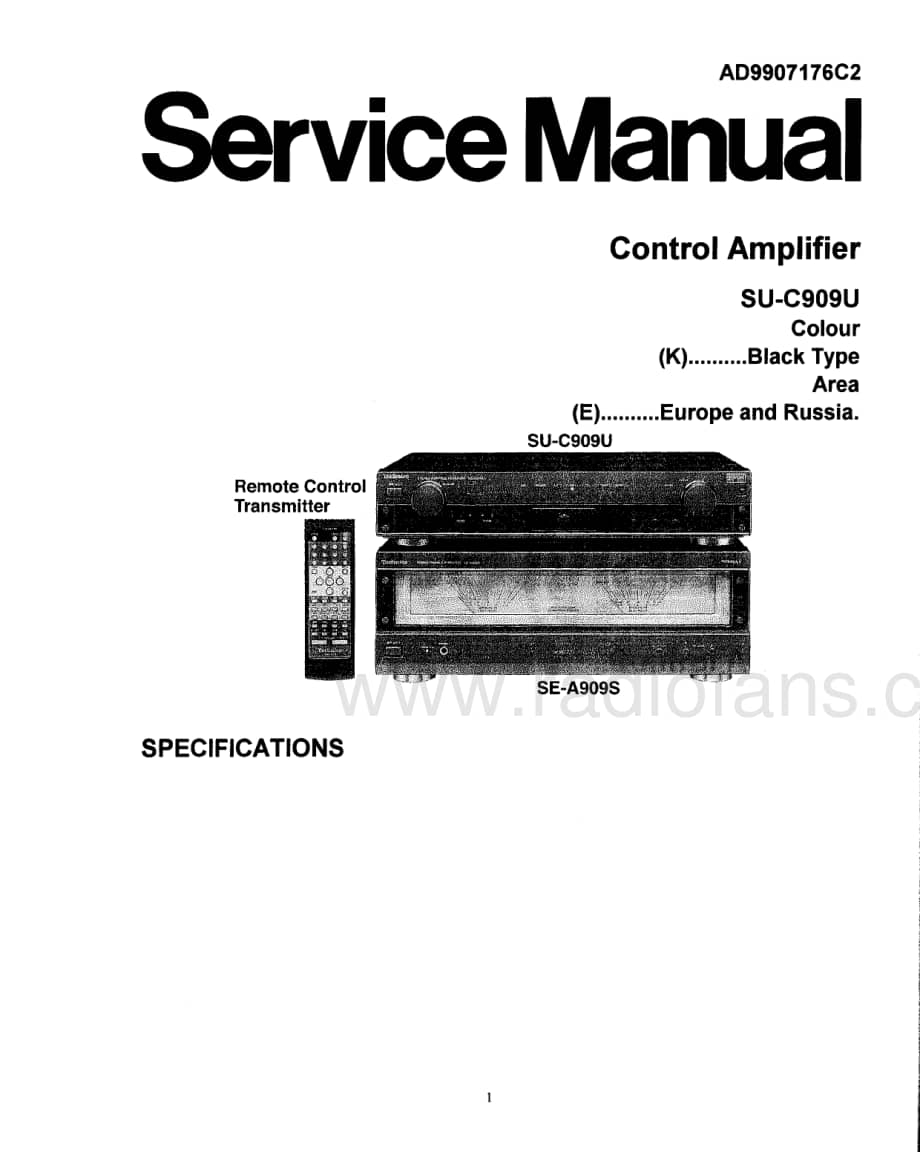 Technics-SUC-909-U-Service-Manual电路原理图.pdf_第1页