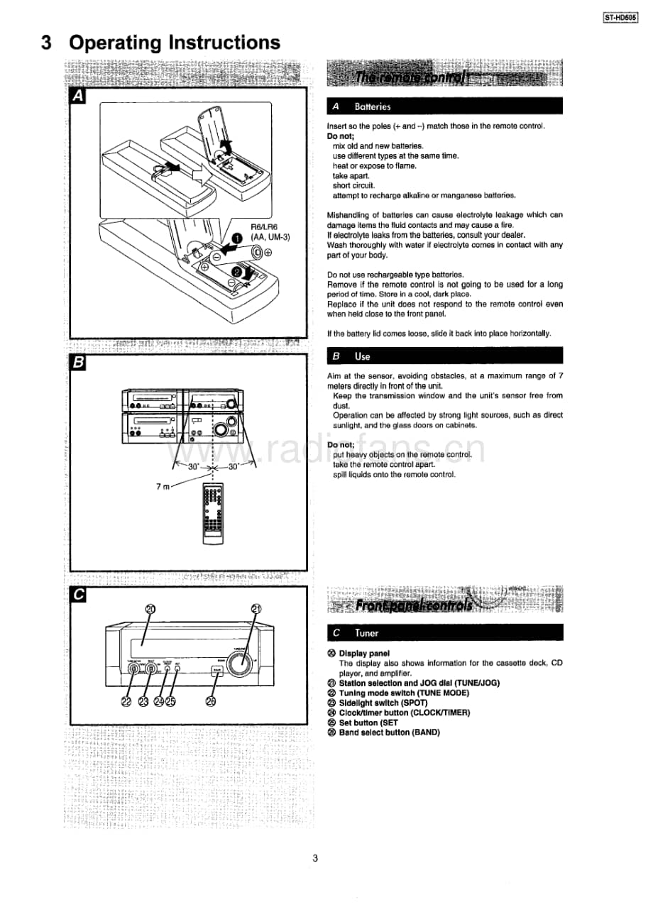 Technics-ST-HD-505-Service-Manual电路原理图.pdf_第3页