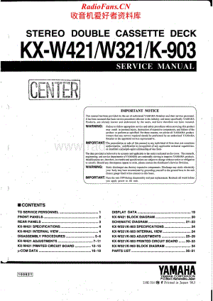 Yamaha-KXW-321-421-Service-Manual (1)电路原理图.pdf