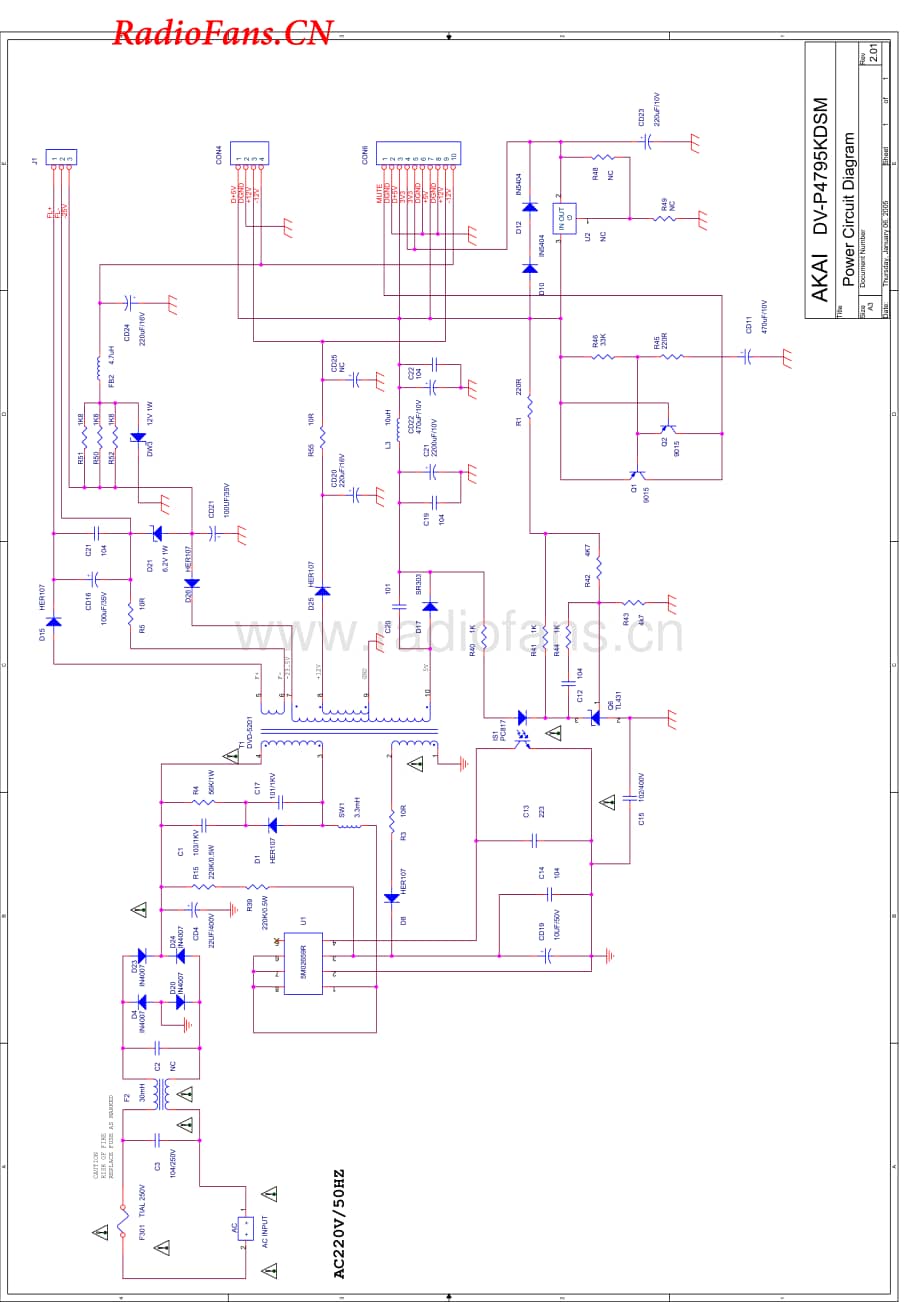 Akai-A4181-dvd-sm维修电路图 手册.pdf_第2页