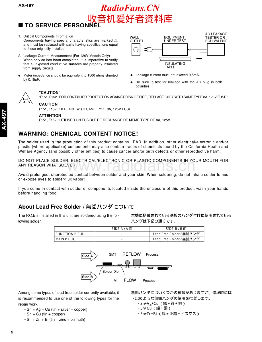 Yamaha-AX-497-Service-Manual电路原理图.pdf_第2页