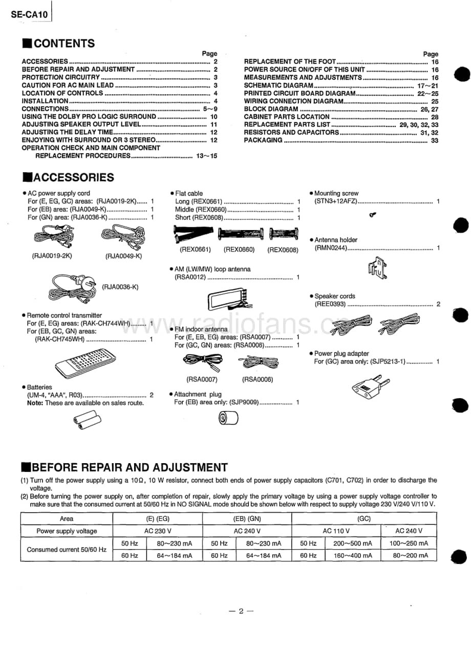 Technics-SECA-10-Service-Manual电路原理图.pdf_第2页