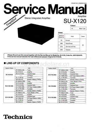 Technics-SUX-120-Service-Manual电路原理图.pdf