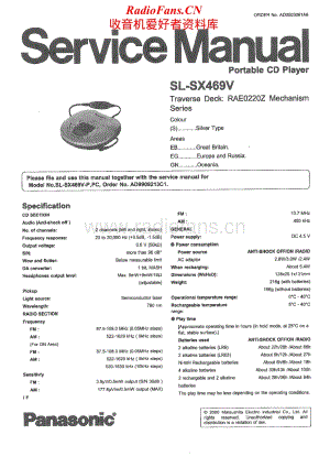 Technics-SLSX-469-Service-Manual电路原理图.pdf