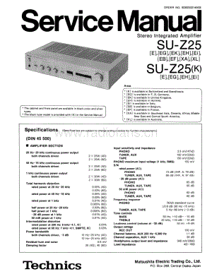 Technics-SUZ-25-Service-Manual电路原理图.pdf