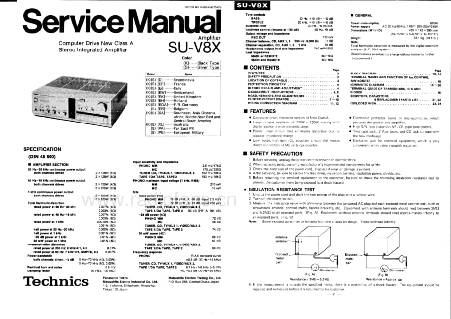 Technics-SUV-8-X-Service-Manual电路原理图.pdf_第2页