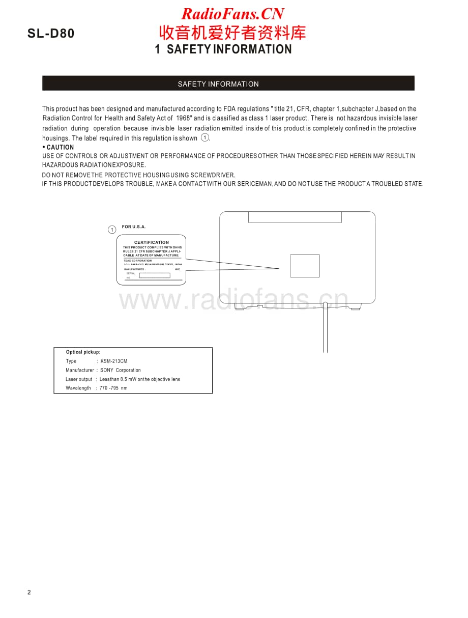 Teac-SL-D80-Service-Manual电路原理图.pdf_第2页