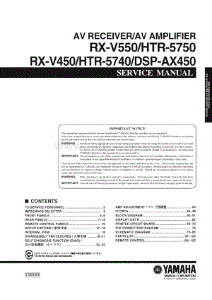 Yamaha-RXV-450-Service-Manual电路原理图.pdf