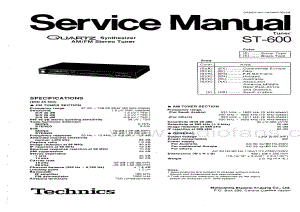 Technics-ST-600-Service-Manual电路原理图.pdf