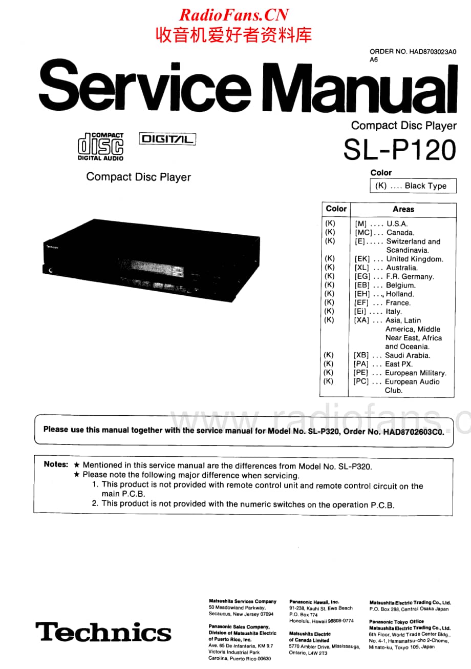 Technics-SLP-320-Service-Manual电路原理图.pdf_第1页