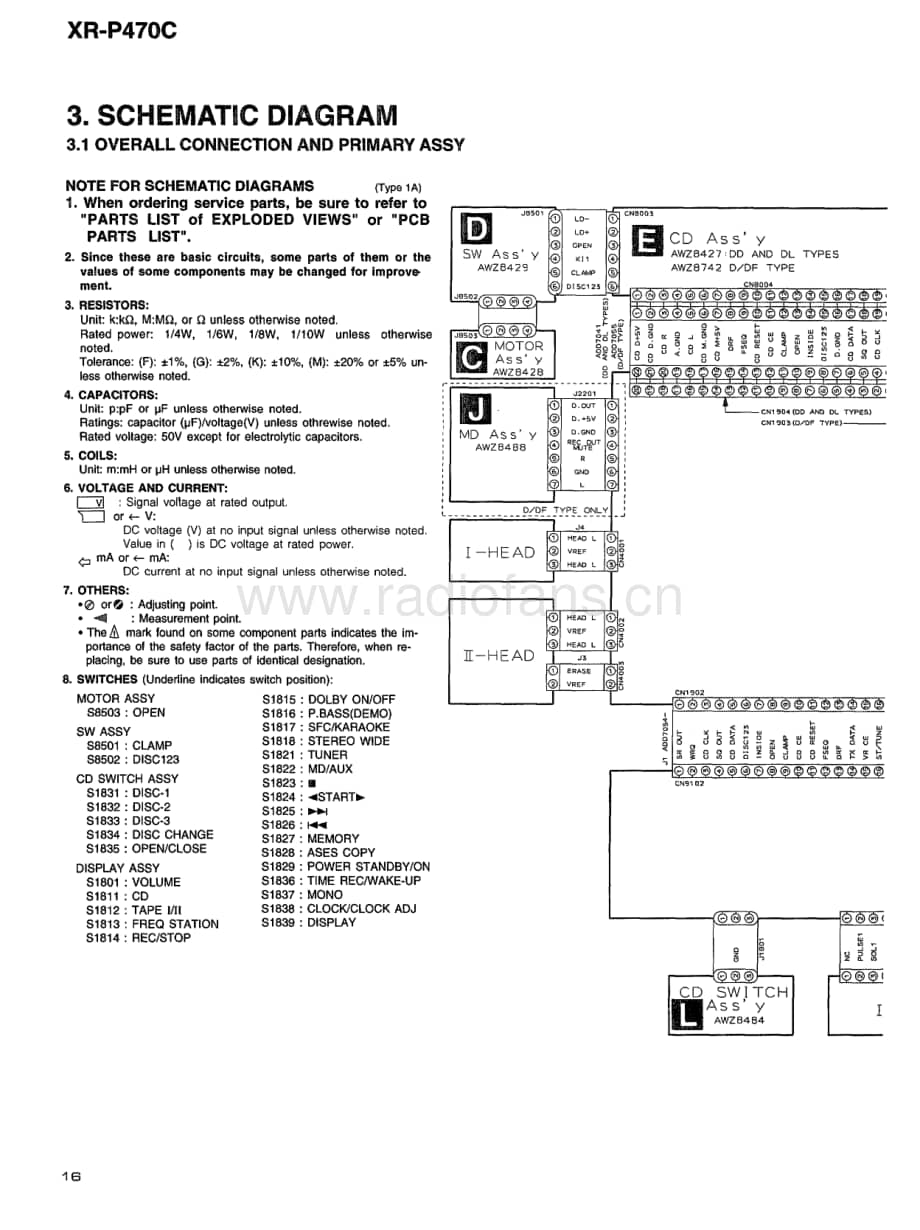 Yamaha-XRP-470-C-Schematic电路原理图.pdf_第1页