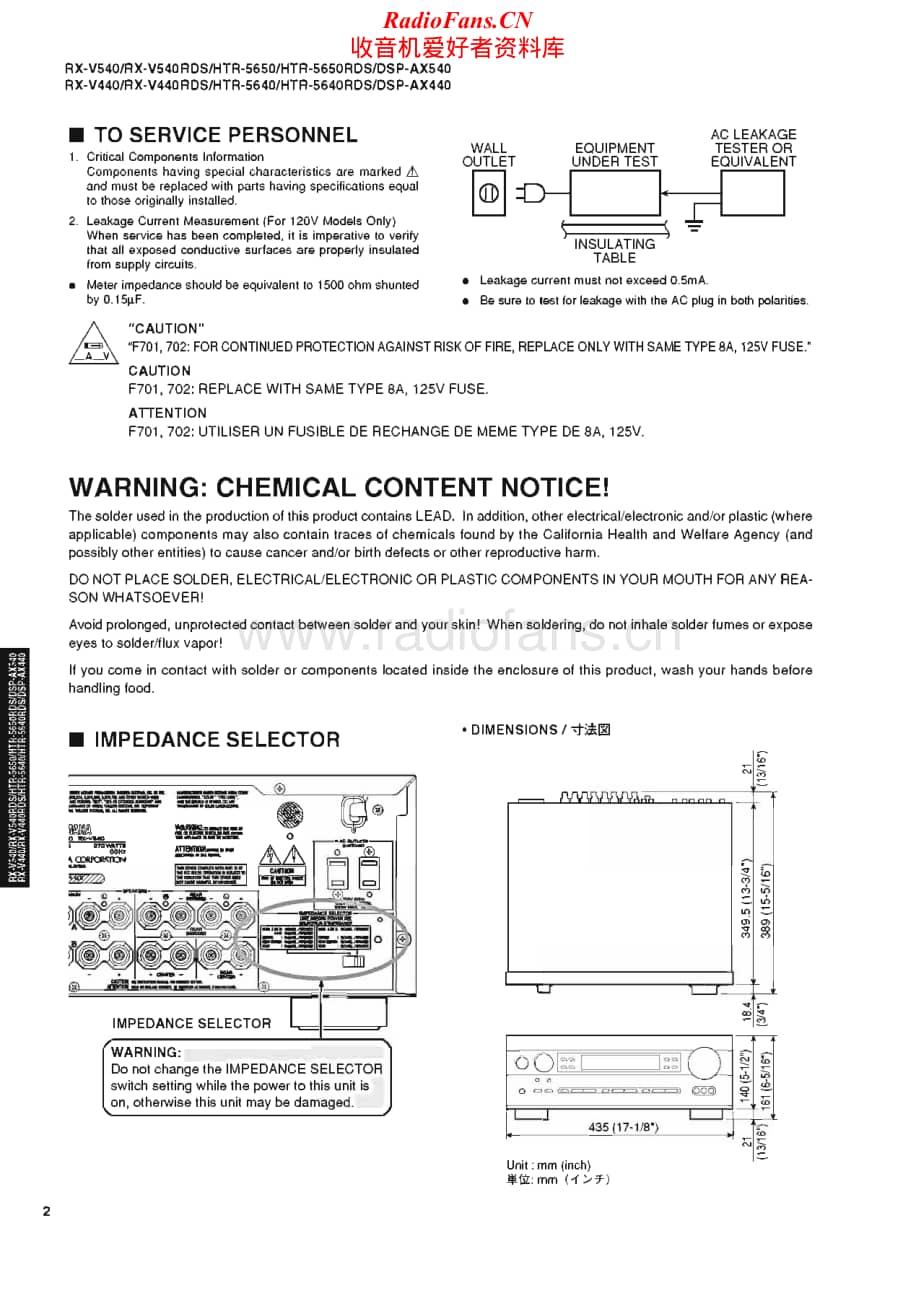 Yamaha-HTR-5650-5650-RDS-Service-Manual电路原理图.pdf_第2页