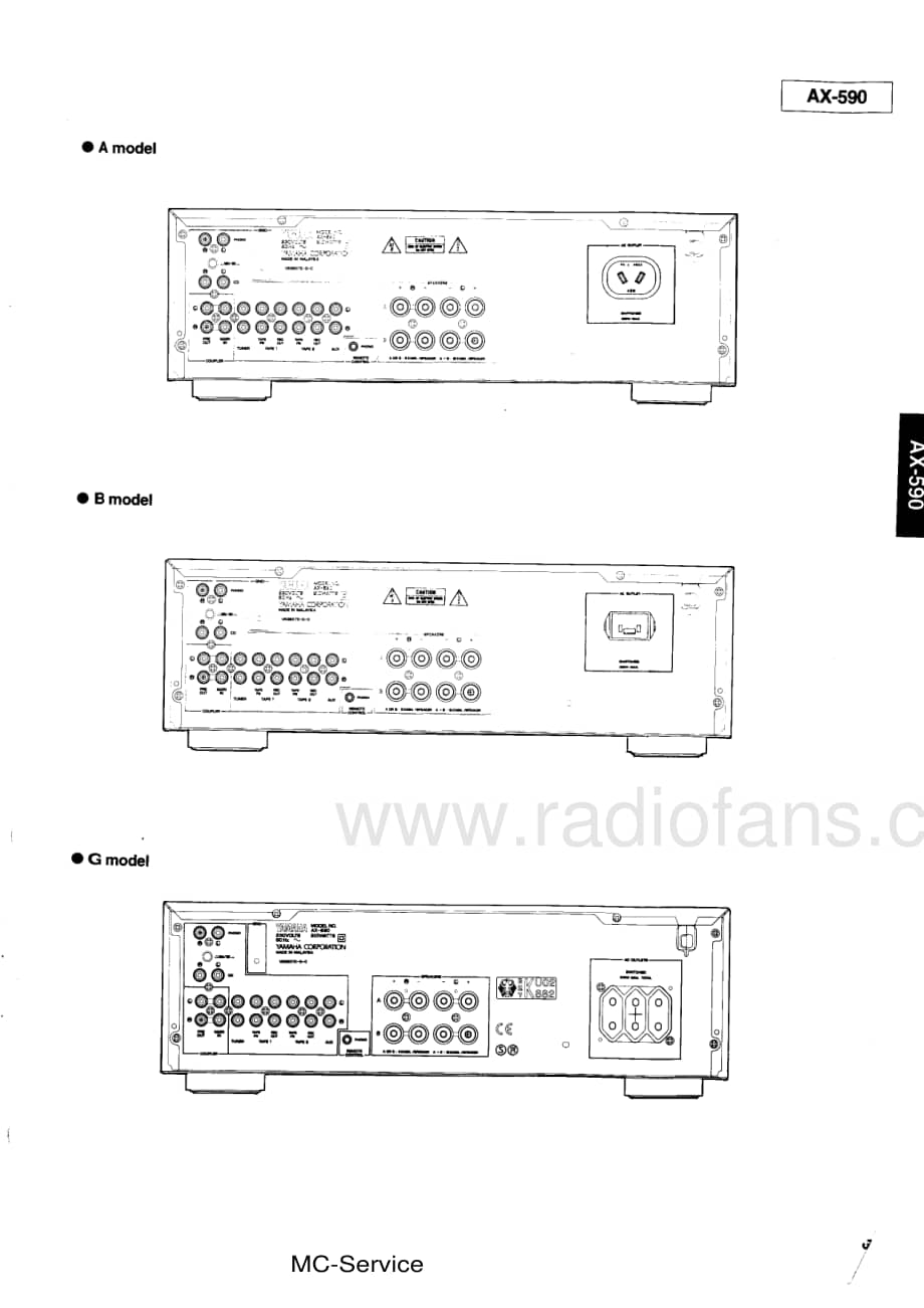 Yamaha-AX-590-Service-Manual电路原理图.pdf_第3页