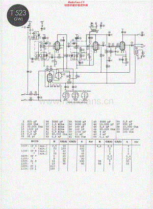Telefunken-523-GWL-Schematic电路原理图.pdf