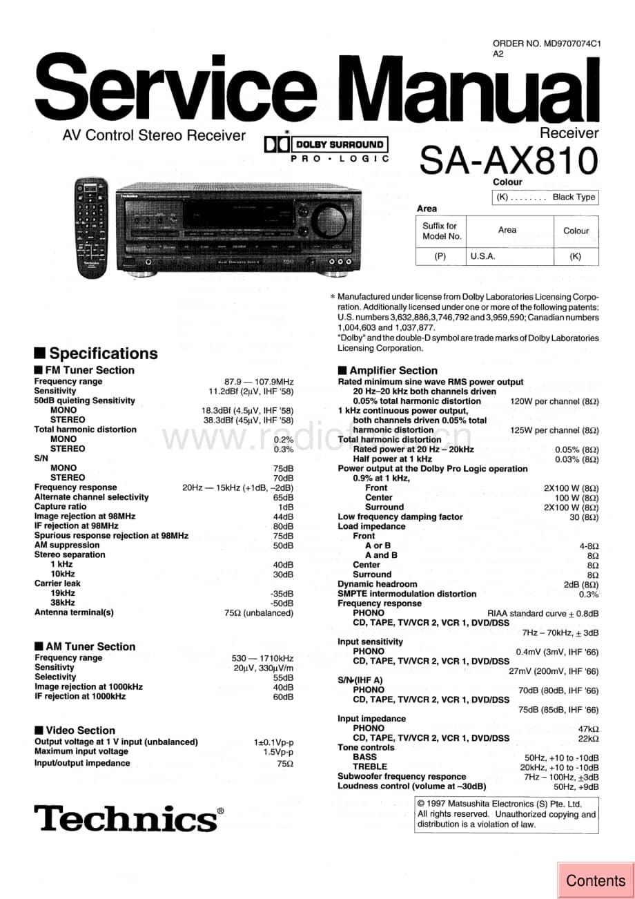 Technics-SAAX-810-Service-Manual电路原理图.pdf_第1页