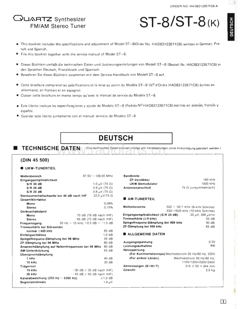 Technics-ST-8-Service-Manual电路原理图.pdf_第3页