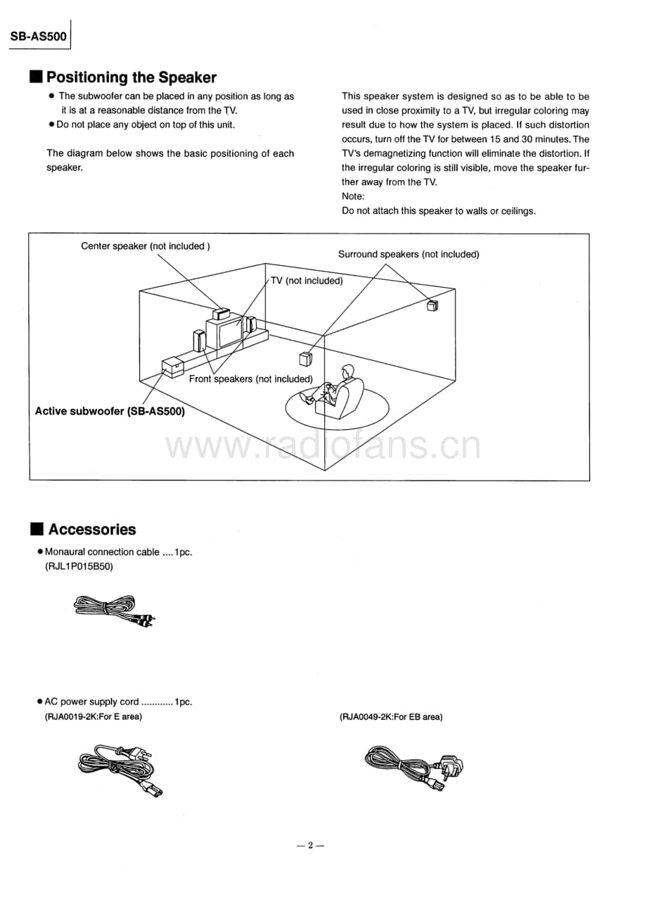 Technics-SBAS-500-Service-Manual电路原理图.pdf_第2页