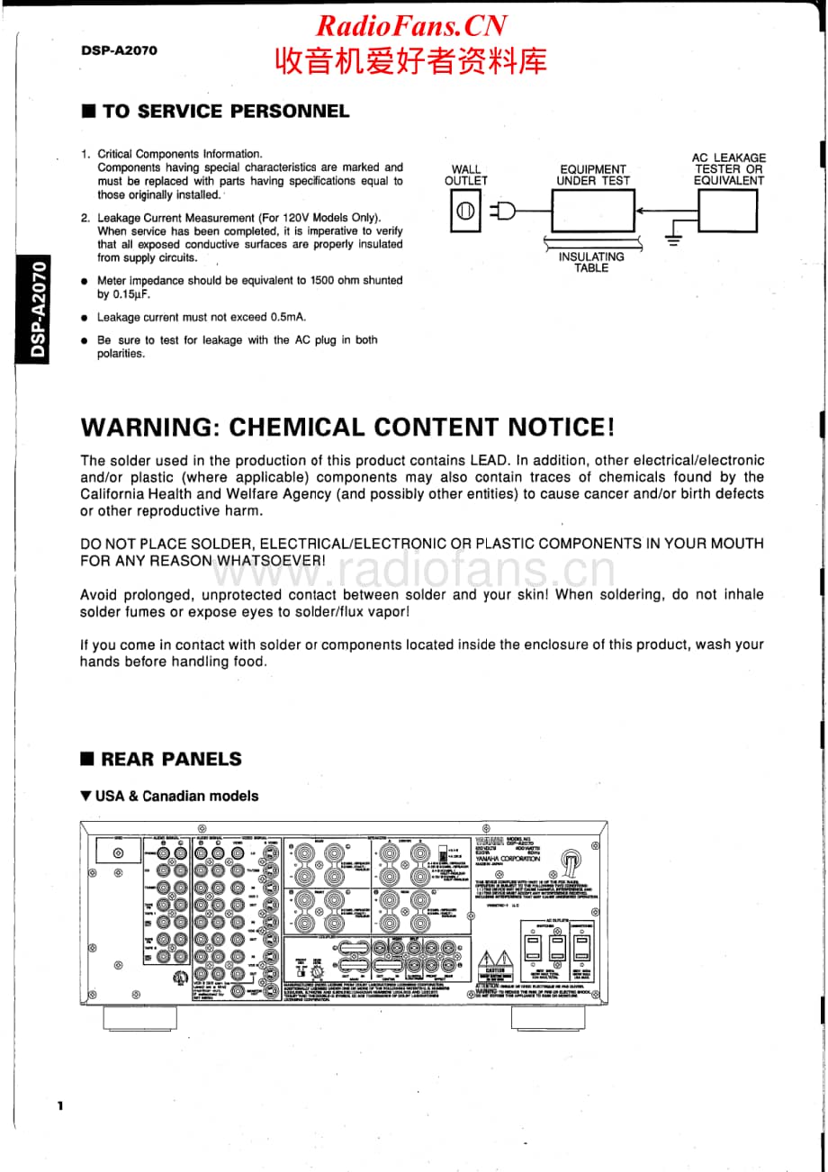 Yamaha-DSPA-270-Service-Manual电路原理图.pdf_第2页