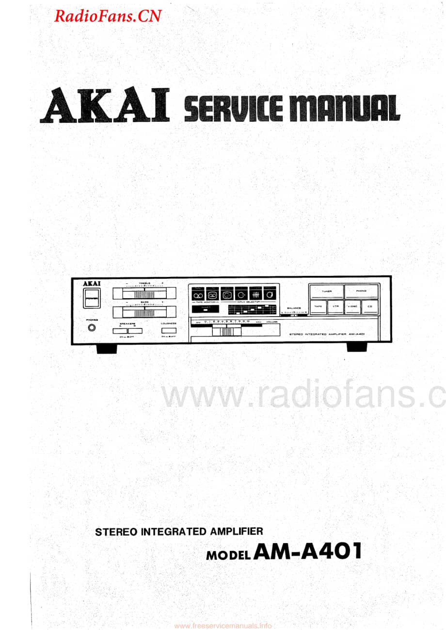 Akai-AMA401-int-sm维修电路图 手册.pdf_第1页