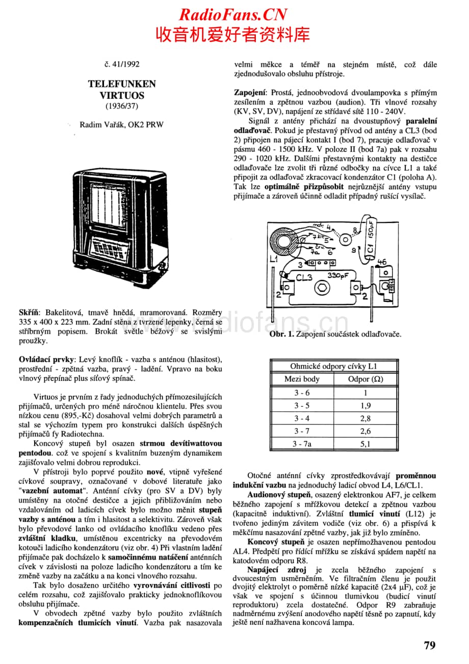 Telefunken-Virtuos-Service-Manual电路原理图.pdf_第1页