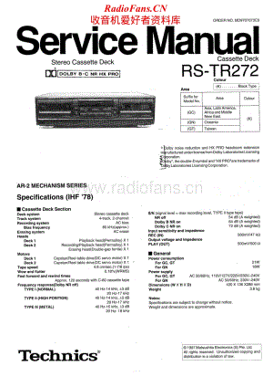 Technics-RSTR-272-Service-Manual电路原理图.pdf