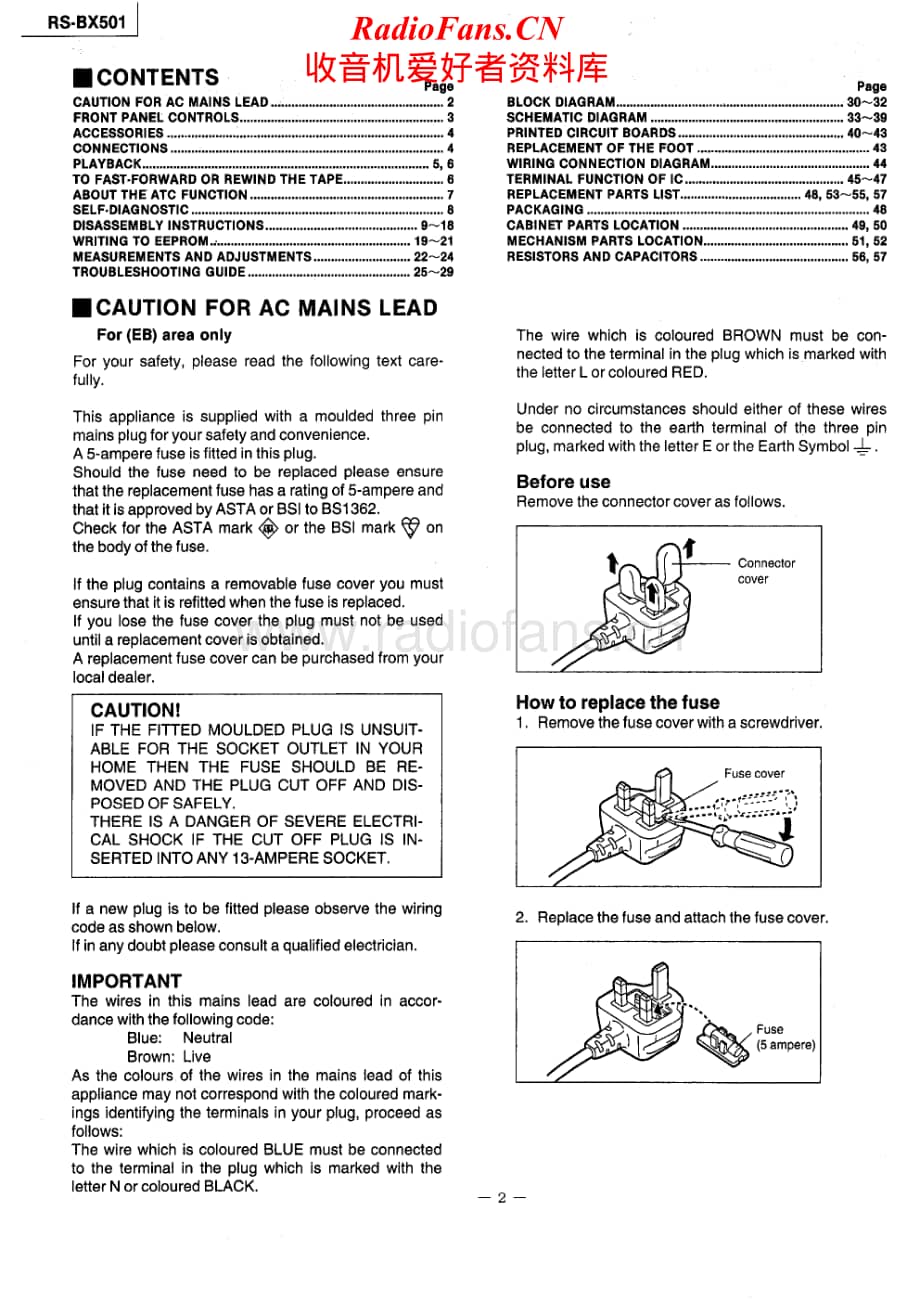 Technics-RSBX-501-Service-Manual电路原理图.pdf_第2页