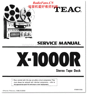 Teac-X-1000R-Service-Manual-3电路原理图.pdf