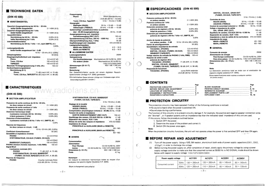 Technics-SU-500-Service-Manual电路原理图.pdf_第2页