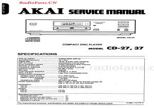 Akai-CD37-cd-sm维修电路图 手册.pdf