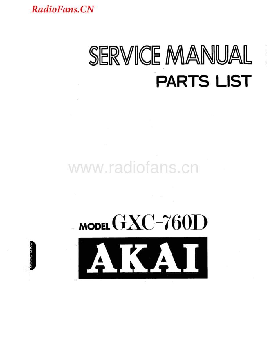 Akai-GXC760D-tape-sm维修电路图 手册.pdf_第1页