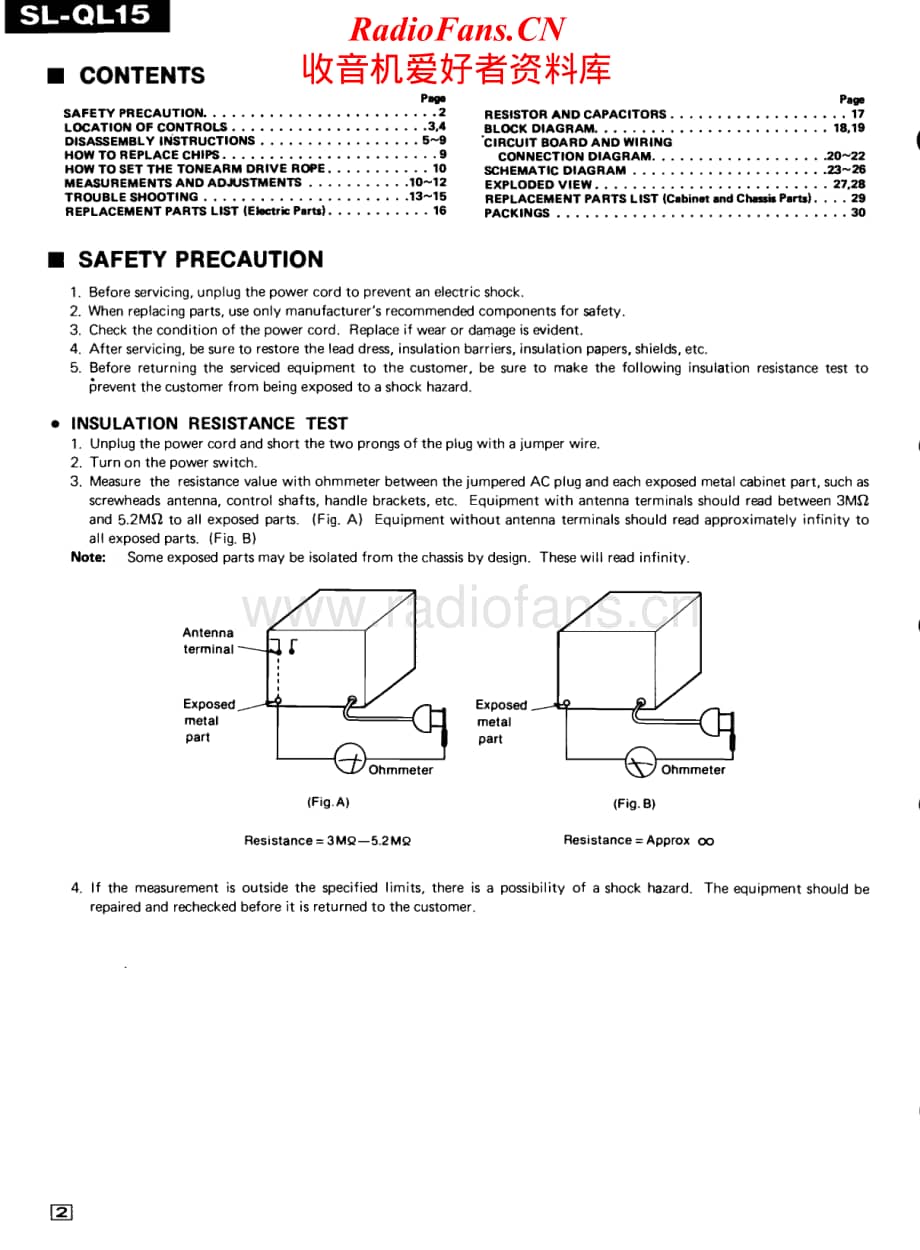 Technics-SLQL-15-Service-Manual电路原理图.pdf_第2页