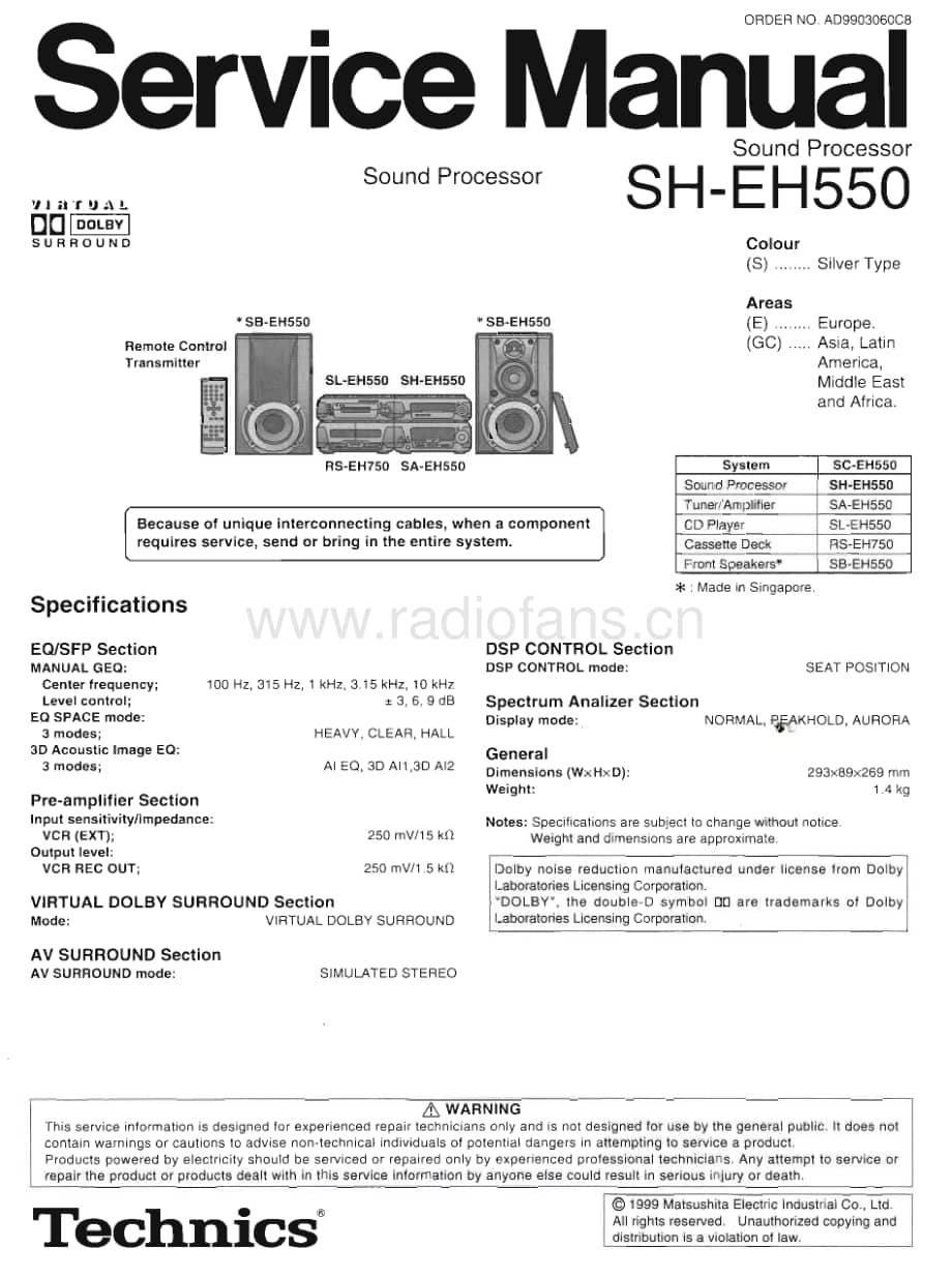 Technics-SHEH-550-Service-Manual电路原理图.pdf_第1页