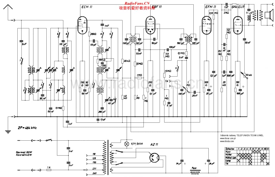 Telefunken-T539-W-Juwel-Schematic电路原理图.pdf_第1页