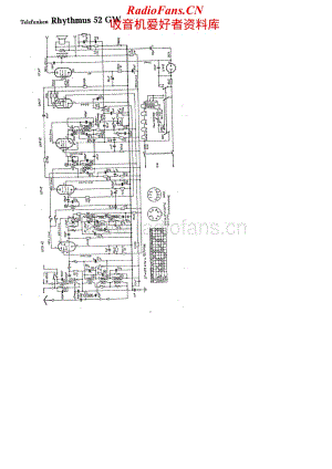 Telefunken-Rhythmus-52-GW-Schematic电路原理图.pdf