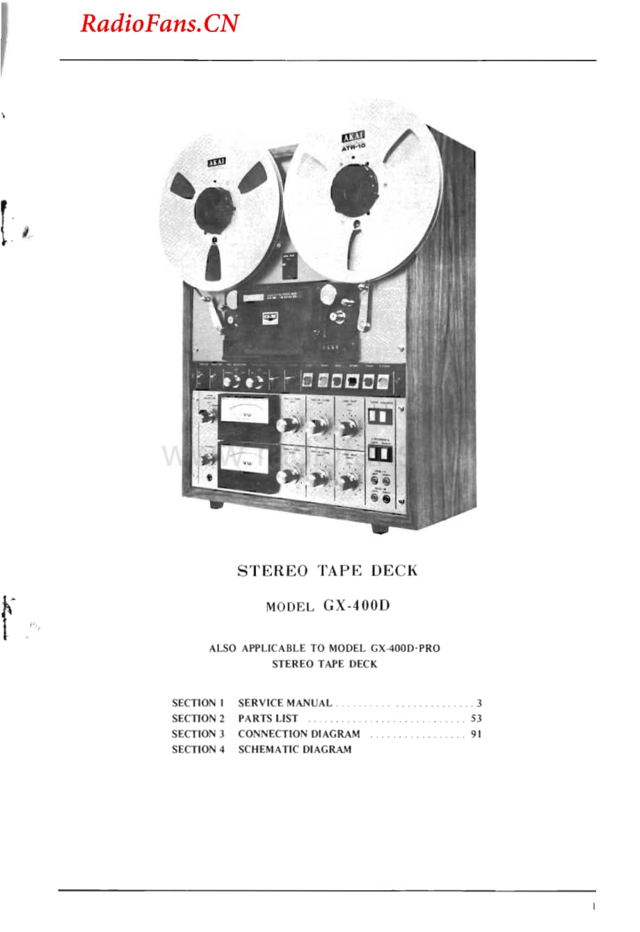 Akai-GX400DPRO-tape-sm维修电路图 手册.pdf_第2页