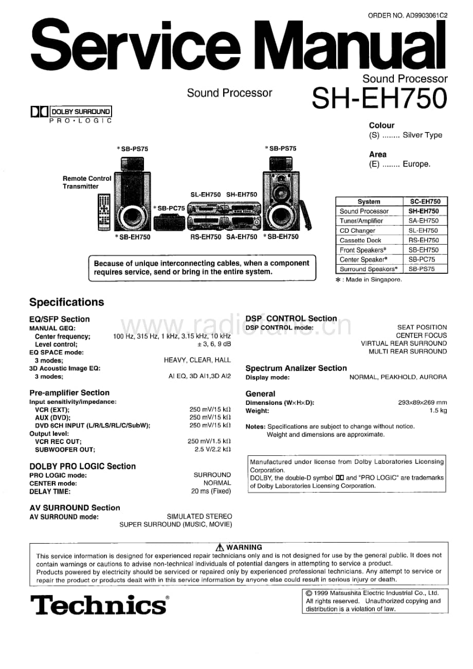 Technics-SHEH-750-Service-Manual电路原理图.pdf_第1页