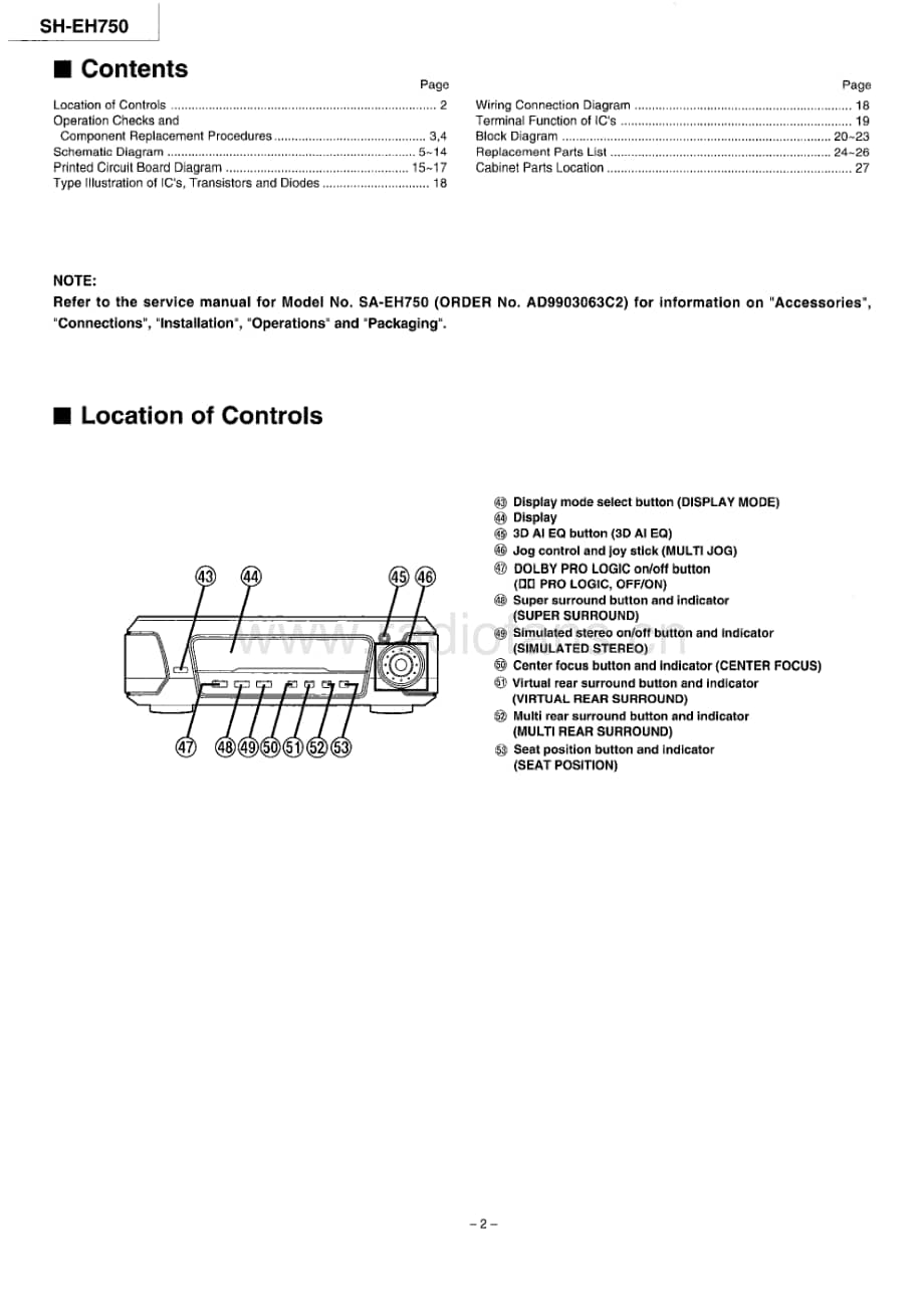 Technics-SHEH-750-Service-Manual电路原理图.pdf_第2页