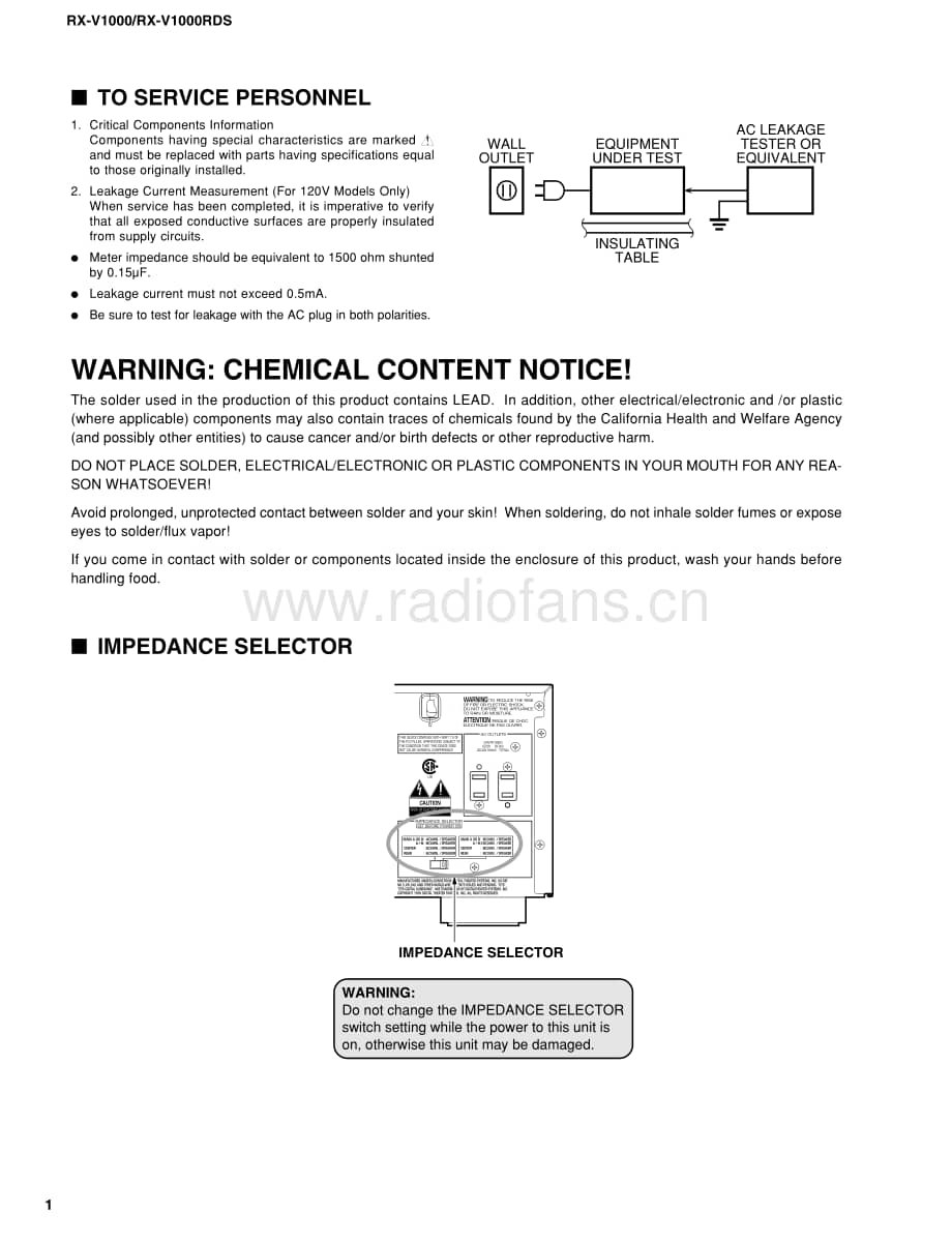 Yamaha-RXV-1000-RDS-Service-Manual电路原理图.pdf_第2页