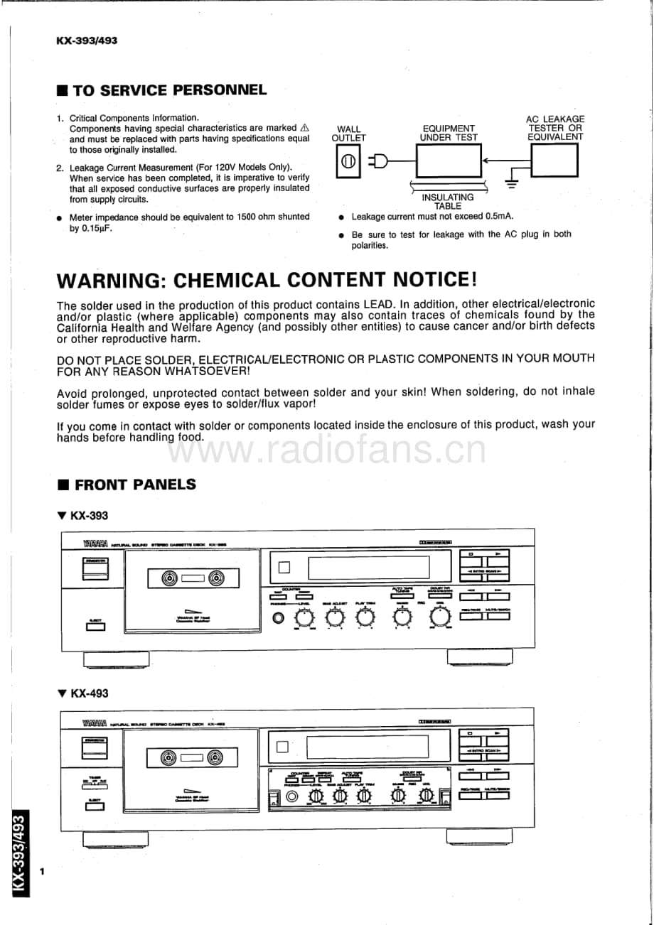 Yamaha-KX-493-Service-Manual电路原理图.pdf_第2页