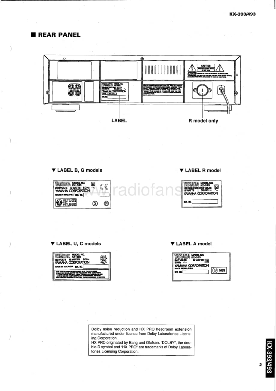 Yamaha-KX-493-Service-Manual电路原理图.pdf_第3页