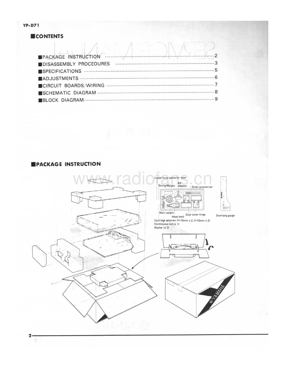 Yamaha-YPD-71-Service-Manual电路原理图.pdf_第2页