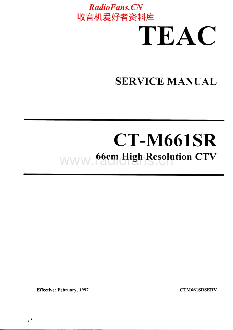 Teac-CT-M661-SR-Service-Manual电路原理图.pdf_第1页