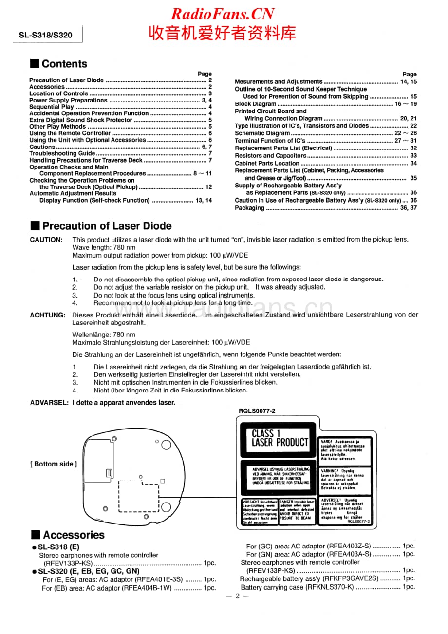 Technics-SLS-320-Service-Manual电路原理图.pdf_第2页