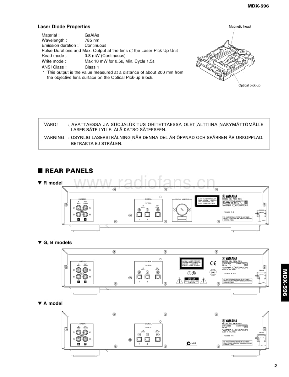 Yamaha-MDX-596-Service-Manual电路原理图.pdf_第3页