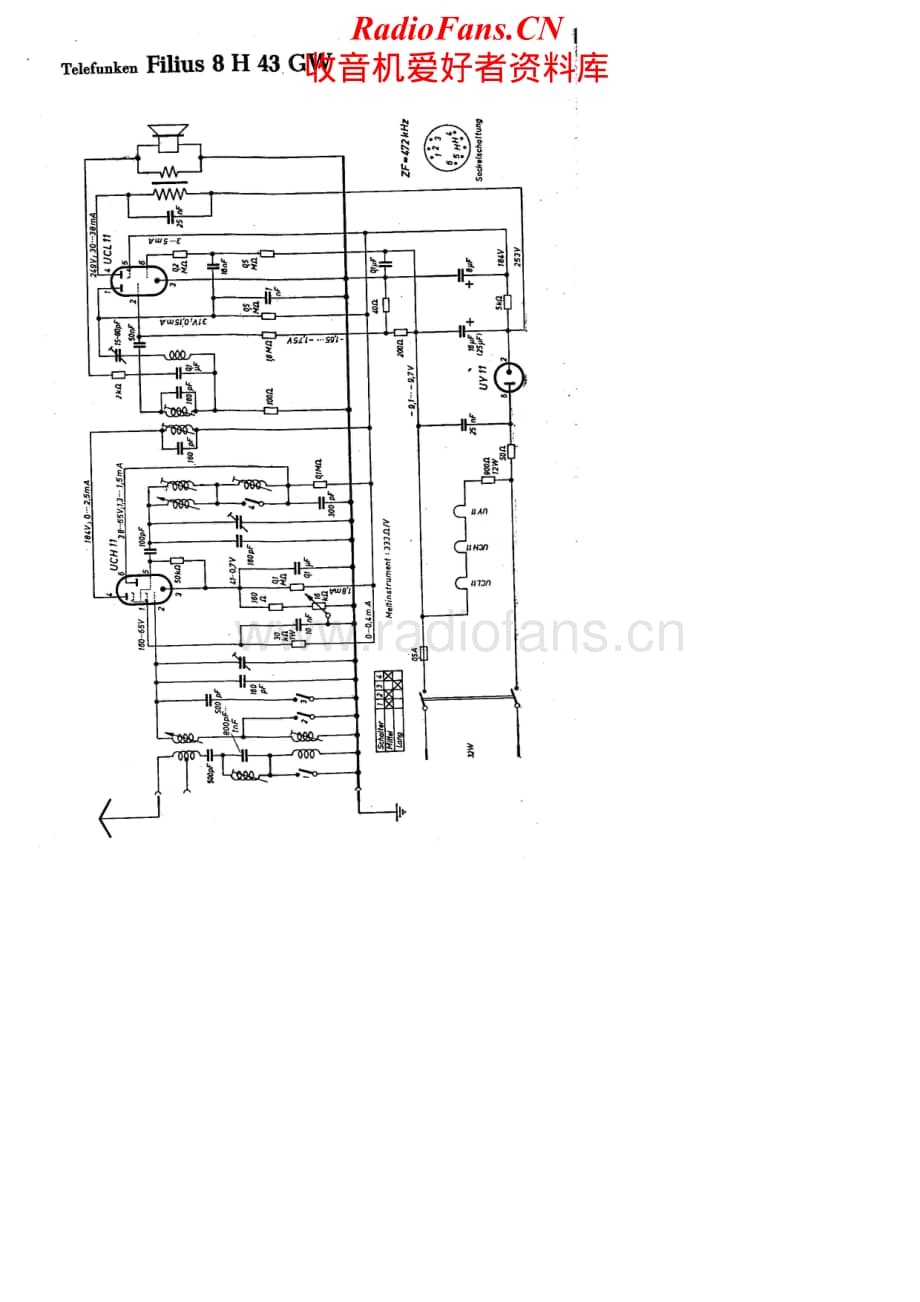 Telefunken-Filius-8H43-GW-Schematic电路原理图.pdf_第1页