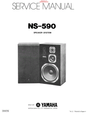 Yamaha-NS-590-Service-Manual电路原理图.pdf