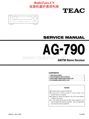 Teac-AG-790-Service-Manual电路原理图.pdf