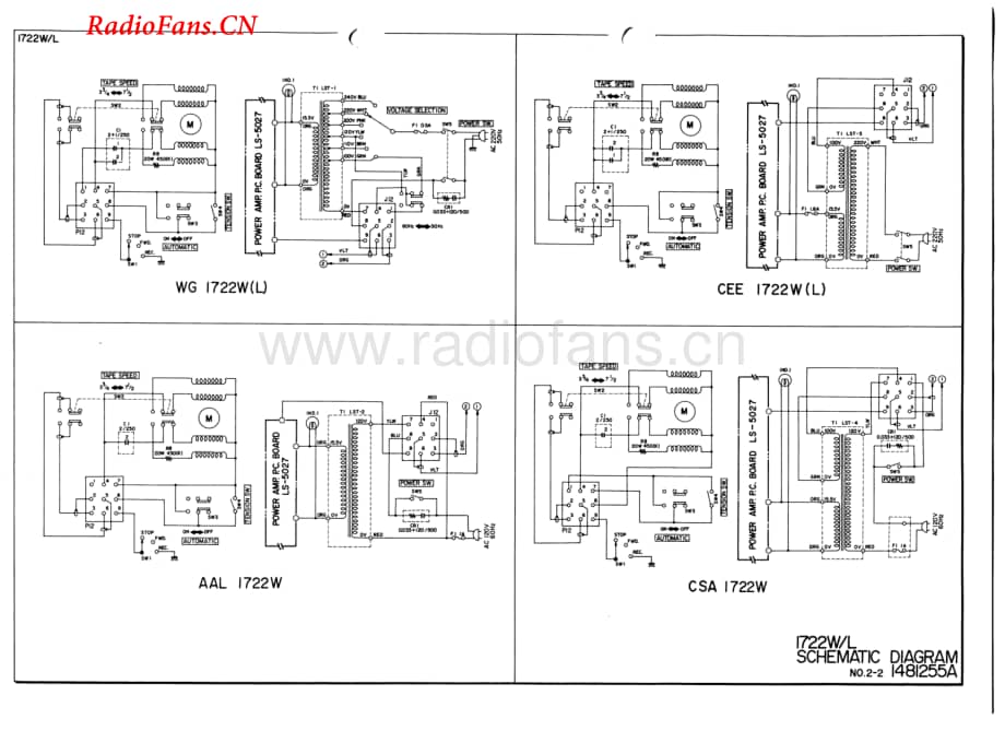 Akai-1722L-tape-sch维修电路图 手册.pdf_第2页