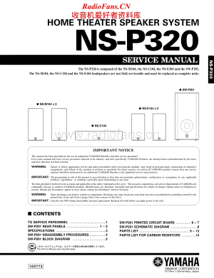 Yamaha-NSP-320-Service-Manual电路原理图.pdf
